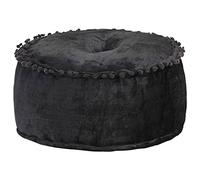 vidaXL Pouf Rond Repose-Pied de Salle de Séjour Tabouret de Salon Repose-Pied de Chambre à Coucher Maison Intérieur Velours 40x20 cm Anthracite