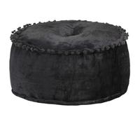 vidaXL Pouf Rond Velours 40 x 20 cm Anthracite