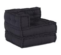 Vidaxl Poufs Modulaires 2 Pcs Tissu Anthracite Gris