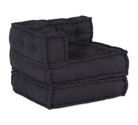 Vidaxl Poufs Modulaires 2 Pcs Tissu Anthracite Gris