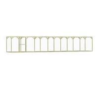 vidaXL Poulailler 1,5x9x1,5 m en pinède imprégnée Vert 278406