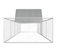 vidaXL Poulailler 10x2x2 m Acier galvanisé