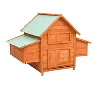 vidaXL – Poulailler avec plateau amovible et boîtes à nids – 150×96×110 cm – Bois de sapin solide