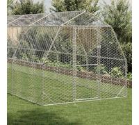 vidaXL Poulailler 2,5x10x2,25 m Acier galvanisé