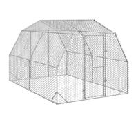 vidaXL Poulailler 2,5x4x2,25 m acier galvanisé
