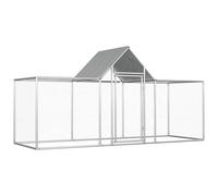 Vidaxl Poulailler 3 X 1 X 1,5 M Acier Galvanisé
