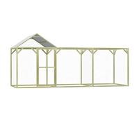 vidaXL Poulailler 4,5x1,5x2 m Pinède imprégnée