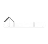 vidaXL Poulailler 8 x 2 x 2 m Acier galvanisé