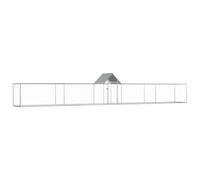 Vidaxl Poulailler 9 X 1 X 1,5 M Acier Galvanisé