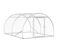 vidaXL Poulailler Argenté 200 x 150 x 100 cm Acier galvanisé
