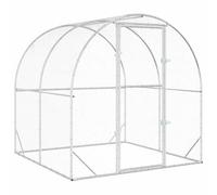 vidaXL Poulailler Argenté 200 x 200 x 200 cm Acier galvanisé
