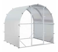 vidaXL Poulailler Argenté 200 x 200 x 200 cm Acier galvanisé