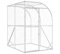 vidaXL Poulailler Argenté 200 x 200 x 215 cm Acier galvanisé