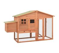 vidaXL Poulailler avec nichoir Bois de sapin massif