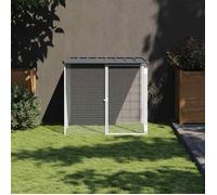 vidaXL Poulailler avec toit 103x98x90 cm - Acier galvanisé - Anthracite