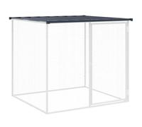vidaXL Poulailler avec Toit Anthracite 103x98x90 cm Acier galvanisé, poulailler, enclos à Poules, poulailler avec enclos, cabane à Poules