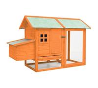 vidaXL Poulailler en bois de pin massif et sapin 170x81x110 cm