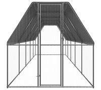 Vidaxl Poulailler D'extérieur 2x10x2 M Acier Galvanisé