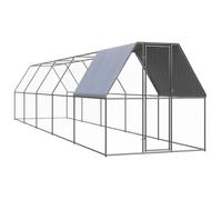 Poulailler d'Extérieur 2x4x2 m Acier Galvanisé Cage Poulets Volière vidaXL
