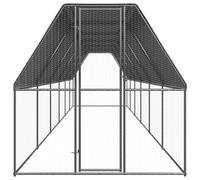 vidaXL Buitenhok voor kippen 2x12x2 m gegalvaniseerd staal3154375 G