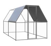 vidaXL Poulailler d'extérieur 2x4x2 m Acier galvanisé