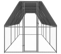 Vidaxl Poulailler D'extérieur 2x8x2 M Acier Galvanisé