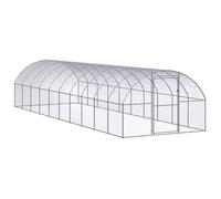 vidaXL Poulailler d'extérieur 3 x 10 x 2 m, acier galvanisé, 76 kg