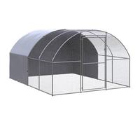 vidaXL Poulailler d'extérieur 3 x 4 x 2 m – Acier galvanisé – 41 kg
