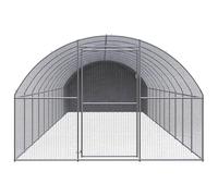 vidaXL Poulailler d'extérieur 3x12x2 m Acier galvanisé