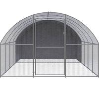 vidaXL Poulailler d'extérieur 3x4x2 m Acier galvanisé