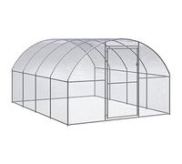 vidaXL Poulailler d'Extérieur 3x4x2 m Acier Galvanisé Cage Poulets Volière