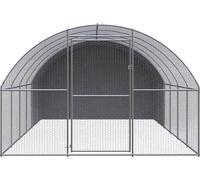 vidaXL Poulailler d'extérieur 3x6x2 m Acier galvanisé