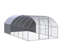 vidaXL Poulailler d'extérieur 3 x 6 x 2 m – Acier galvanisé – 53,55 kg