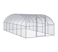 vidaXL Poulailler d'Extérieur 3x6x2 m Acier Galvanisé Cage Poulets Volière