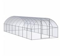 Vidaxl Poulailler D'extérieur 3x8x2 M Acier Galvanisé