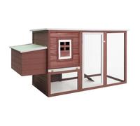 vidaXL Poulailler d'extérieur avec 1 nichoir Marron Bois 170847