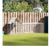 vidaXL Poulailler enclos 144554 – Acier 3×1×1,5 m – Gris