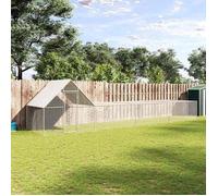 vidaXL Poulailler Enclos Clapier Cage Animaux Lapin Canard 8x2x2 m Acier 144558