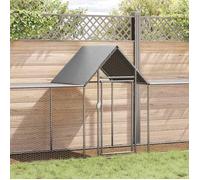 vidaXL Poulailler Enclos Clapier 144561 – 9 x 1 x 1,5 m – Acier