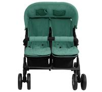 vidaXL Poussette à Deux Places Landau Pliable de Vayage Poussette de Voyage pour Tout-petit Extérieur Protection contre 10346