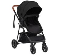 Vidaxl Poussette Pour Bébé 2-En-1 Anthracite Et Noir Acier Noir
