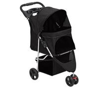 vidaXL Poussette pour chien pliante Noir 80x46x98 cm Tissu Oxford 172196