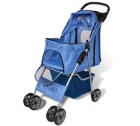 vidaXL Poussette pour Chiens 15 kg Bleu