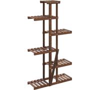 vidaXL Présentoir à fleurs 75x25x140,5 cm en bois massif de sapin