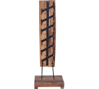 vidaXL Présentoir à vin pour 6 bouteilles 35x35x100 cm bois massif teck