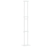 vidaXL Présentoirs de salon Blanc 30 x 24 x 214 cm Acier