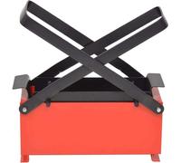 vidaXL Presse à briquettes de papier Acier 34x14x14 cm Noir et rouge