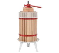 vidaXL Presse-fruits et à vin avec sac en tissu 24 L Bois de chêne