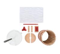 vidaXL Pressoir à fruits et à vin avec sac en tissu 30 L bois de chêne