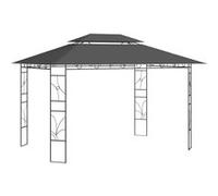 Belvédère 4x3x2,7 m Taupe 160 g/m² Tonnelle Pavillon Chapiteau Jardin vidaXL